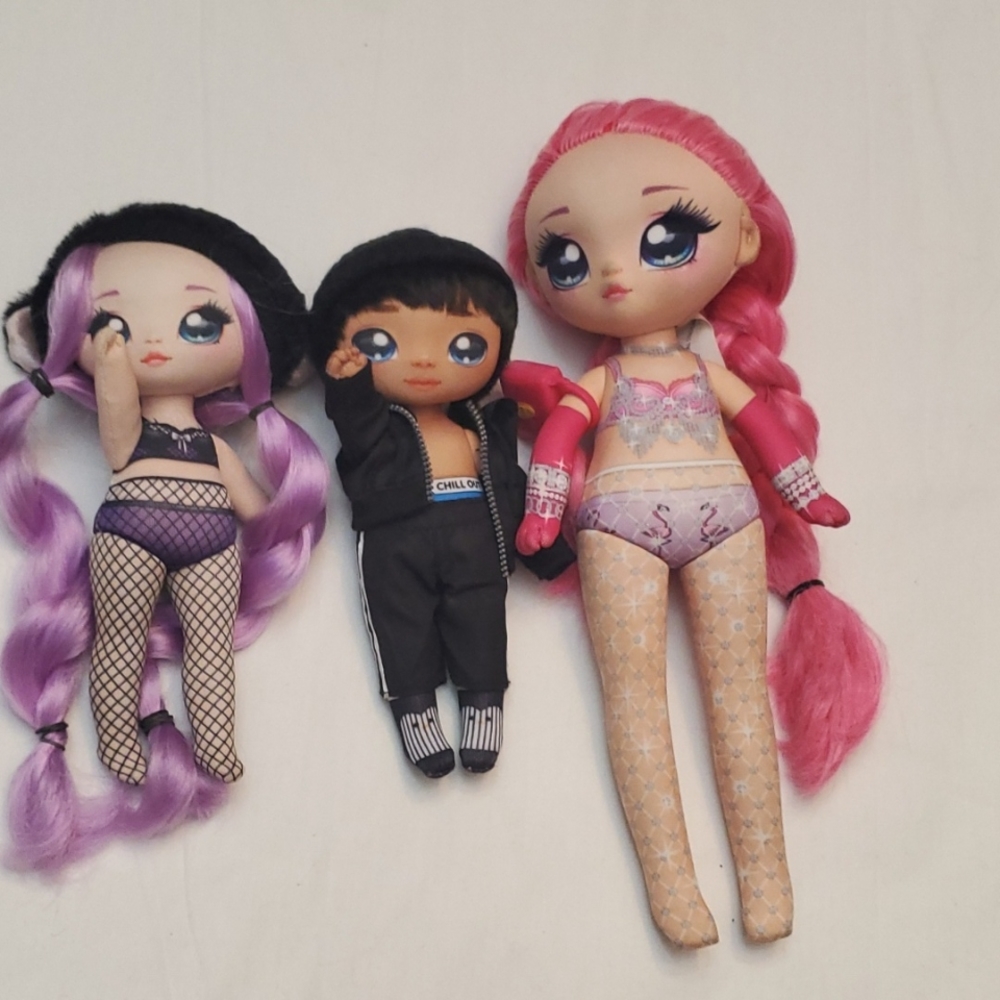 : 3 Na Na Na Surprise Teens Fashion Dolls  11" & 7" Soft Fabric Dolls